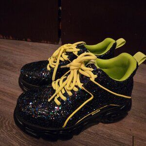 RARE Buffalo London x Jaded London glitter platform chunky sneakers
